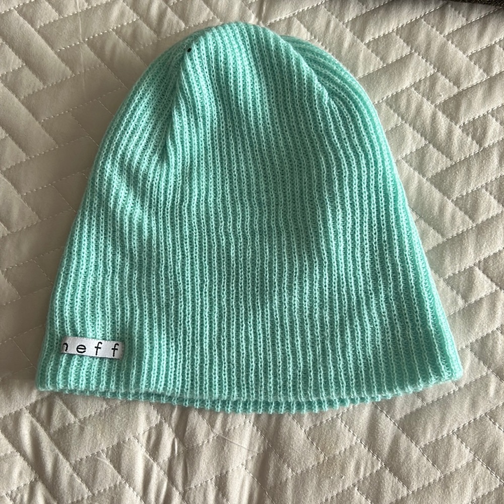 Neff vintage hat, pastel turquoise